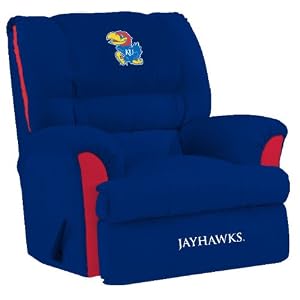 Buy Kansas Jayhawks Ncaa Team Logo Furniture - Big Daddy Recliner By Baseline