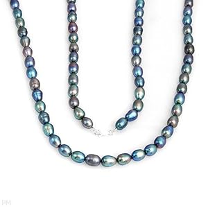 High Quality Necklace With Genuine 7 - 8mm Freshwater Pearls in 925 Sterling silver. Total item weight 72.8g Length 36in