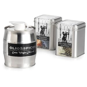 Olio and Spices Chef's Basics Kit: Extra Virgin Organic Olive Oil, Ocean Blend, Salt and... by Olio & Spices