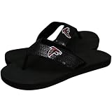 NFL Atlanta Falcons Black Sequin Strap Flip Flops (9/10)