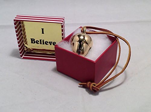 Elf Favorite Polar Double Chamber Gold Sleigh Bell from Santa's Sleigh W I Believe Box Express from The Workshop