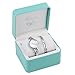 Xinge Women's Silver Tone Stainless Steel Bangle Watch Set with Artificial Diamonds 2 Pieces W3678-S