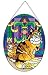Church Cats Oval Suncatcher