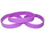 12 Purple Ribbon Breast Cancer 'Together we can make a difference' Silicone Bracelets - Great for Relay for Life or Awareness Event Fundraising Fundraiser