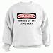 WARNING BEWARE OF THE LINEMAN Adult Sweatshirt (Crewneck) Various Colors