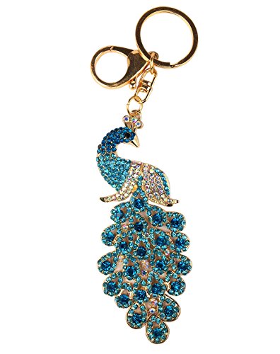 Amino ✮ sweetpea the peacock keychain (xlarge) (teal)
