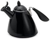 Review Le Creuset Q9600-31 / Le Creuset Ogive Enamel-on-Steel 1-3/4-Quart Kettle, Black