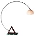 Orbit Collection Wood and Acrylic Arc Desk Lamp