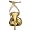 Jessica Bennett Women's Gemma Sandal,Gold,8 M