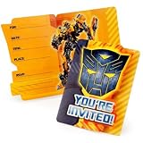 Transformers Party Invitations - 8 pack