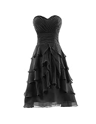 Sweetheart Chiffon Short Lace Evening Dress/Homecoming Dress/Bridesmaid Dress/Wedding Party Dress 