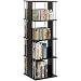 Typhoon 216 CD/144 DVD/BluRay/Games Wood/Wire Spinner, Espresso with Silver Finished Steel Rods P1