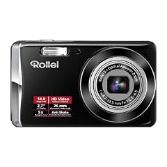 Rollei Compactline 390 Kompaktkamera (14 Megapixel, 5-fach optischer Zoom, 26 mm Weitwinkelobjektiv, 6,85 cm ( 2,7 Zoll ) Display) schwarz