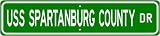 USS SPARTANBURG COUNTY LST 1192 Street Sign - Navy