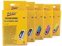 Compatible Canon BCI-3 (BCI3) Ink Cartridges Combo 5-Pack: 2 Black & 1 c/m/y - Sold by Abacus24-7