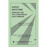 survey questions handcrafting the standardized questionnaire quantitative applications in the social sciences