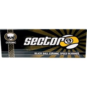 Sector 9 Black Ball Ceramic Race Bearings