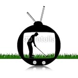 IMAGE OF Wallmonkeys Peel and Stick Wall Decals - Tv Golf - 48