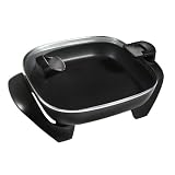 Oster 12 Hinged-Lid Skillet - Black