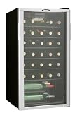 35 Bottle Wine Cooler,Reversible Door,Tempered Glass Door,Worktop