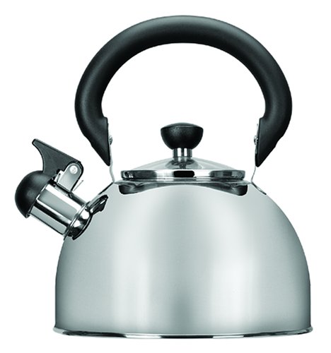 Range Kleen Stainless Steel 2.6 Quart Whistling Tea Kettle w/encapsulated bottom
