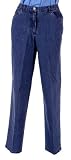 Women's Classic FF Stretch Denim Pant in Cool Blue Denim by Ruby Rd.