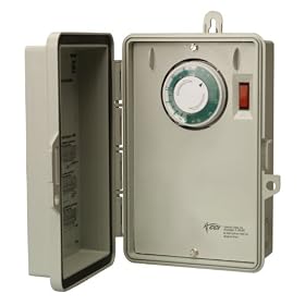 Woods 59402 40-Amp Timer for Heavy Duty Appliances and Outlets, Repeats Daily DPST