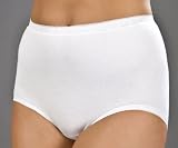Ladies Combed Cotton Low Cut Leg Stretch Maxi Brief pants knicker Underwear 3pk. To Fit UK Sizes 12 - 14 - 16 - 18 - 20 - 22