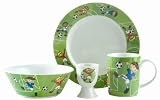 4 Piece Porcelain Set - Football Crazy