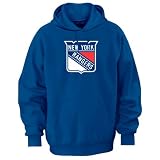 New York Rangers Majestic Tek Patch Fleece Hooded Sweatshirt