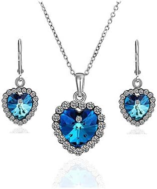 Green Tin Alloy Platinum Green Alloy Crystal - Set Lkn18Krgps154