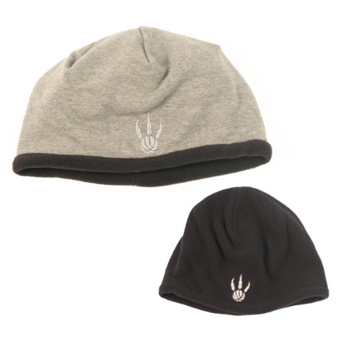 Toronto Raptors Black/Gray Reversible Fleece Knit Beanie (Uncuffed)