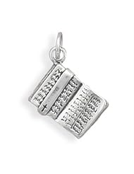 .925 Sterling Silver Holy Bible Charm