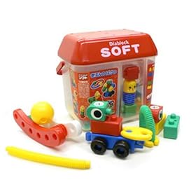 【クリックで詳細表示】ダイヤブロック ソフト きほんのばけつ