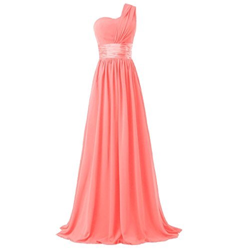 Time Dresses Women's Chiffon One Shoulder Bridesmaids Dresses