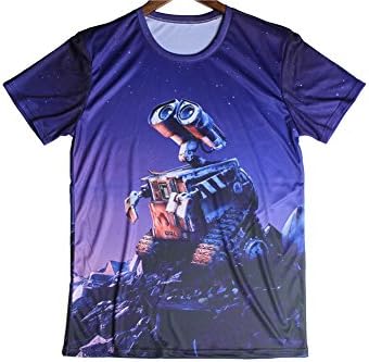 Sdeya Men's Round Collar Movie/tv Series T Shirt (L, WALLE 1) [Apparel]