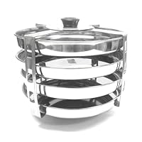 Ckitze Dhokla-S 4-Rack Dhokla Stand, Stainless Steel