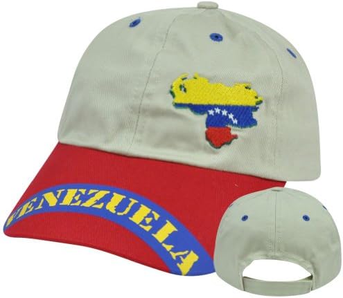 Gorra Hat Cap International Country Flag Venezuela Adjustable Velcro Slouch Fit