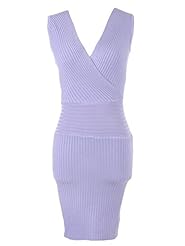 V-neck Sleeveless Wrap Bandage Dress 