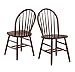 Winsome Wood 94836 Windsor 2-PC Set RTA Walnut Chair