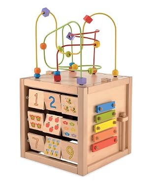 Sunshine Garden Wooden Activity Cube 