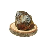 Opal Mineral 02 Blue Opalite Australia Rough Rock Crystal Wood Display