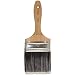 Weiler 7/8" Thickness, 3-1/4" Bristle Length, 4" Width, Poly/Nylon Fill, Brass Ferrule, Professional Wall Paint Brush With Sanded Wood Handle