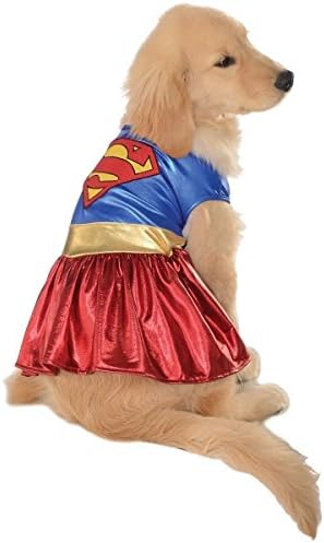 Supergirl Pet Costume Pet Supergirl Halloween Fancy Dress (X-Large)