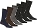 Sakkas Men's Cotton Blend Ribbed Dress Socks Value 6-Pack
