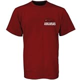 Arkansas Razorbacks Cardinal Left Chest Logo T-shirt