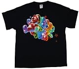 NINTENDO SUPER MARIO GALAXY 2-Sided Licensed Black Cotton Tee