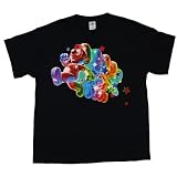 NINTENDO SUPER MARIO GALAXY 2-Sided Licensed Black Cotton Tee