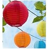Set of 10 Solar String Coloured Garden Lantern Lights