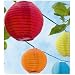 Set of 10 Solar String Coloured Garden Lantern Lights